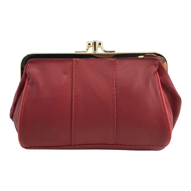 Women Sheepskin New Coin Purse Genuine Leather Card Holder Small Wallet Girls Metal Frame Change Money Bag
Women Sheepskin New Coin Purse Genuine Leather Card Holder Small Wallet Girls Metal Frame Change Money Bag