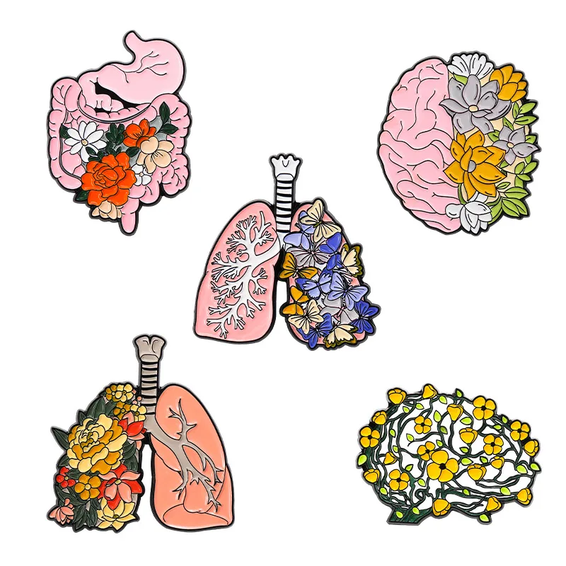 Plant Heart Organ Pins Pink Brain Pins Accessories Clothing Backpack Alloy Brooch Enamel Lapel Pins Badge Wholesale
Plant Heart Organ Pins Pink Brain Pins Accessories Clothing Backpack Alloy Brooch Enamel Lapel Pins Badge Wholesale