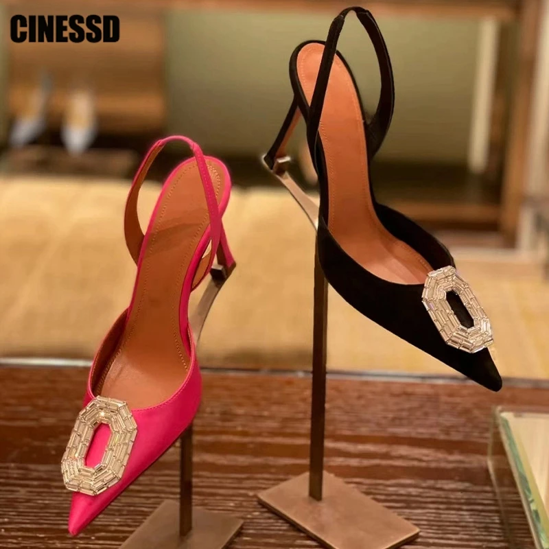 Sexy Crystal Pointed Toe Sandals Women 2023 Summer Shallow Thin High Heels Pumps Ladies Party Street Shoes Sandalias De Mujer
Sexy Crystal Pointed Toe Sandals Women 2023 Summer Shallow Thin High Heels Pumps Ladies Party Street Shoes Sandalias De Mujer