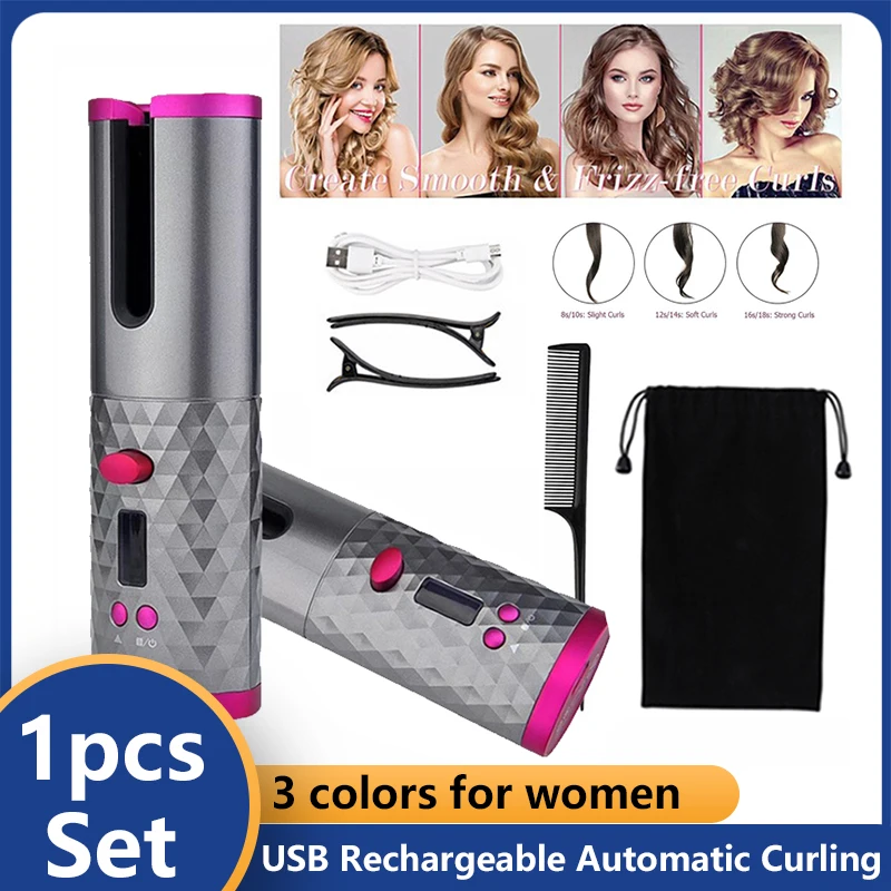 Automatic Hair Curler Ceramic Hair Iron Curling USB Rechargeable Automatic Curling Iron LED Display Temperature Wave Curler
Automatic Hair Curler Ceramic Hair Iron Curling USB Rechargeable Automatic Curling Iron LED Display Temperature Wave Curler