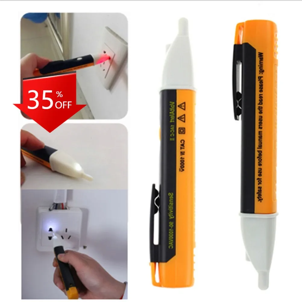 1 Pcs LED Light Voltage Alert Pen AC-DC Voltage Test Pen 90-1000V Detectors Sensor Tester Ac Electrical Repair Tools
1 Pcs LED Light Voltage Alert Pen AC-DC Voltage Test Pen 90-1000V Detectors Sensor Tester Ac Electrical Repair Tools