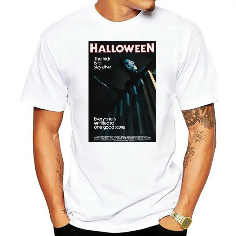 Authentic HALLOWEEN Movie One Good Scare Michael Myers T-Shirt SML 2345XL F337 Cartoon t shirt men Unisex New Fashion
Authentic HALLOWEEN Movie One Good Scare Michael Myers T-Shirt SML 2345XL F337 Cartoon t shirt men Unisex New Fashion