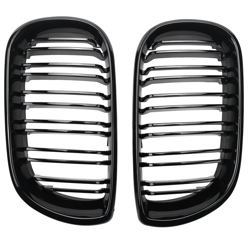 2Pcs Car Style Gloss Black Front Kidney Double Slat Grill Grille for BMW E46 4 Door 4D 3 Series 2002-2005
2Pcs Car Style Gloss Black Front Kidney Double Slat Grill Grille for BMW E46 4 Door 4D 3 Series 2002-2005