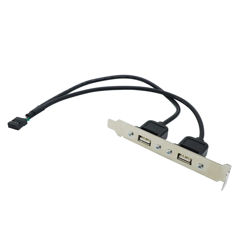 NEW 2 Port USB 2.0 Motherboard Rear Panel Expansion Bracket to IDC 9 Pin Motherboard USB Cable Host Adapter 2 Color
NEW 2 Port USB 2.0 Motherboard Rear Panel Expansion Bracket to IDC 9 Pin Motherboard USB Cable Host Adapter 2 Color