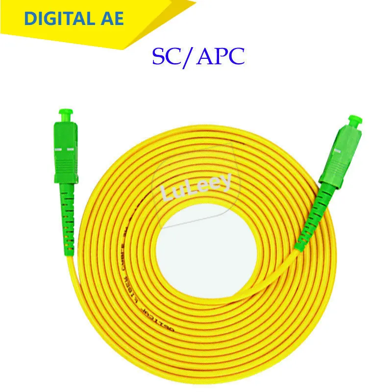 5PCS SC/APC 3M Simplex 3.0mm Fiber Optical Cable Fiber Optical Wire Jumper Wide Use PVC Fasciculation Tail Fiber
5PCS SC/APC 3M Simplex 3.0mm Fiber Optical Cable Fiber Optical Wire Jumper Wide Use PVC Fasciculation Tail Fiber