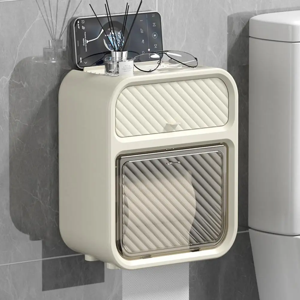 Mess-free Tissue Storage Solution Luxury Wall Mounted Double Layer Waterproof Tissue Box Elegant Functional Bathroom Accessory
Mess-free Tissue Storage Solution Luxury Wall Mounted Double Layer Waterproof Tissue Box Elegant Functional Bathroom Accessory