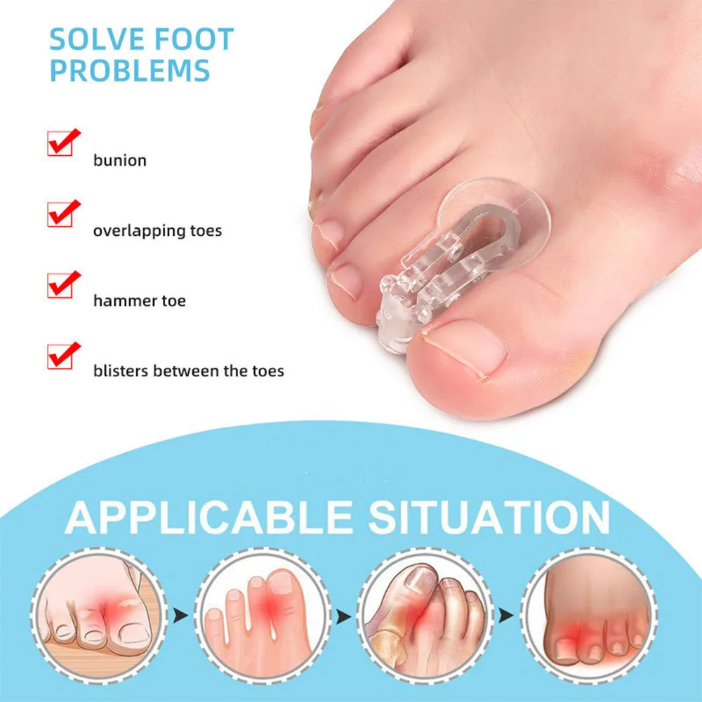 New Toe Splitter Thumb Valgus Corrector Overlap Separator, Big Foot Bone Corrector Toe Clip Pad
New Toe Splitter Thumb Valgus Corrector Overlap Separator, Big Foot Bone Corrector Toe Clip Pad