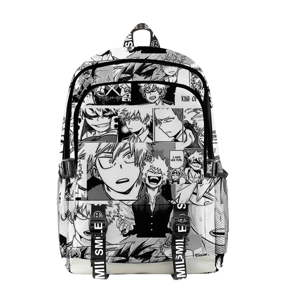 

Водонепроницаемый рюкзак из ткани «Оксфорд» для мальчиков и девочек, с рисунком аниме «Моя геройская Академия», школьный портфель для учеников начальной и средней школы, сумка для ноутбука для подростков, 2022