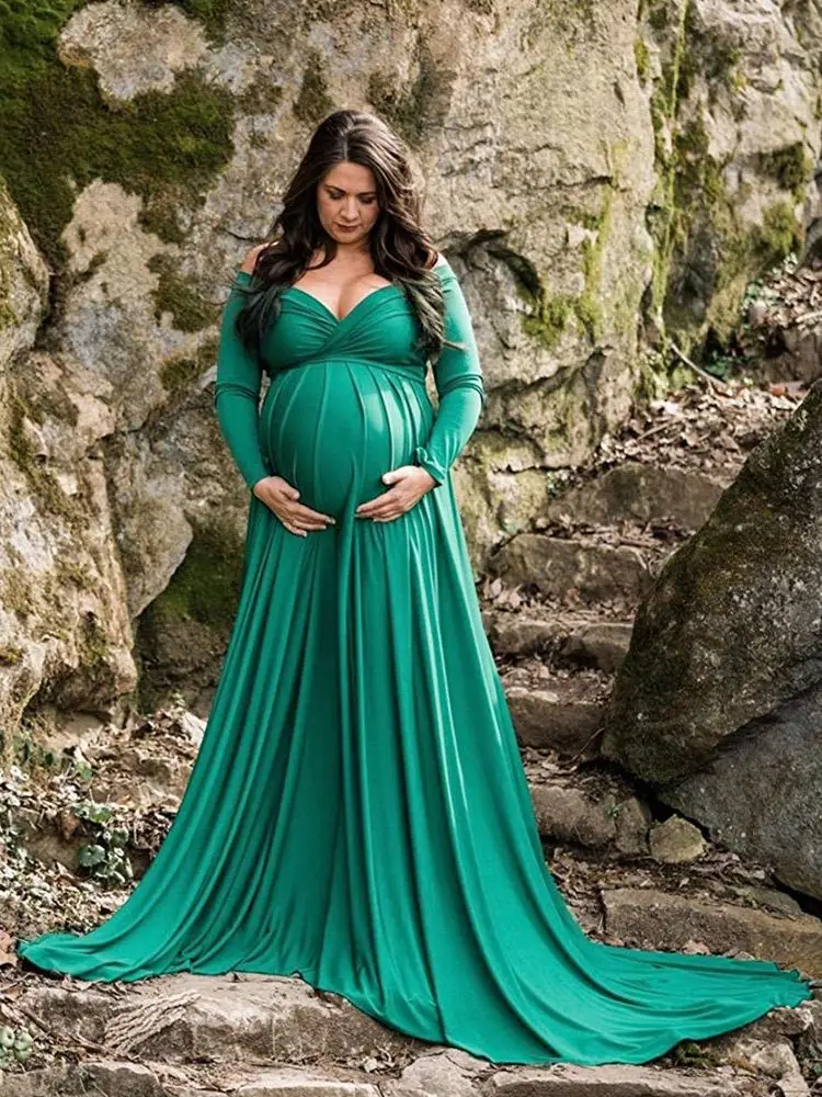 Pregnant Dress for Photography photo shoot Women Maternity Clothes Summer Off Shoulder Long Sleeve Long Pregnancy Dresses
Pregnant Dress for Photography photo shoot Women Maternity Clothes Summer Off Shoulder Long Sleeve Long Pregnancy Dresses
