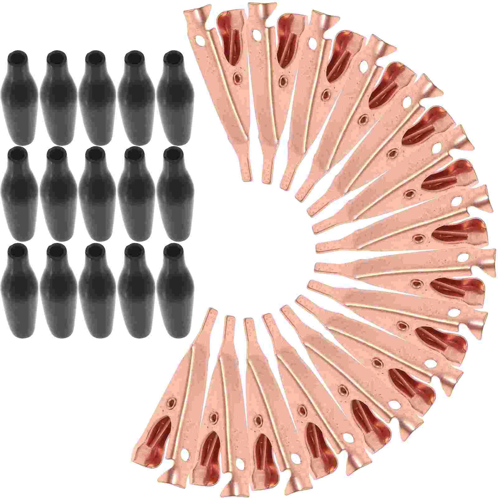 15 Pcs Copper Alligator Clip Pure Hair Clips Shaft Spring - Steel Solid Crocodile Clamp
15 Pcs Copper Alligator Clip Pure Hair Clips Shaft Spring - Steel Solid Crocodile Clamp