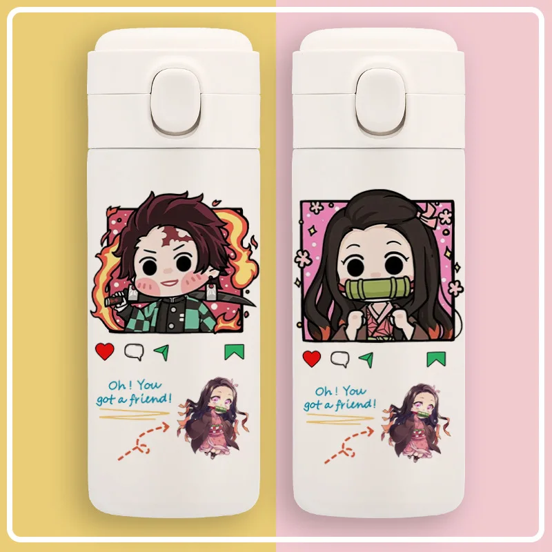 Cartoon Anime Q Version Demon Slayer Kamado Tanjirou Nezuko Thermos Cup Auto Open Cover Stainless Steel 350/450ml Thermos
Cartoon Anime Q Version Demon Slayer Kamado Tanjirou Nezuko Thermos Cup Auto Open Cover Stainless Steel 350/450ml Thermos