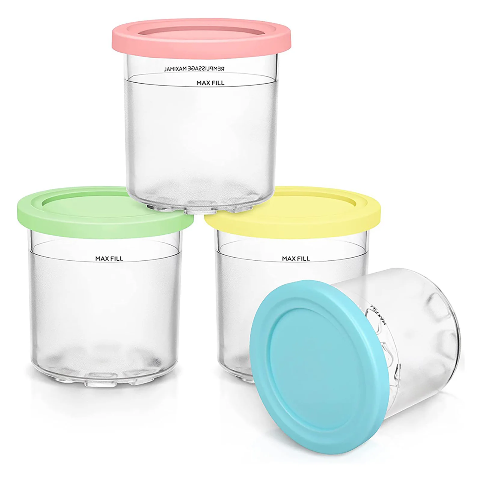 2Pcs Ice Cream Pints Containers Compatible With NC300/NC299AMZ/NC301 Ice Cream Bowls Ice Yogurt Container Storage Jar
2Pcs Ice Cream Pints Containers Compatible With NC300/NC299AMZ/NC301 Ice Cream Bowls Ice Yogurt Container Storage Jar