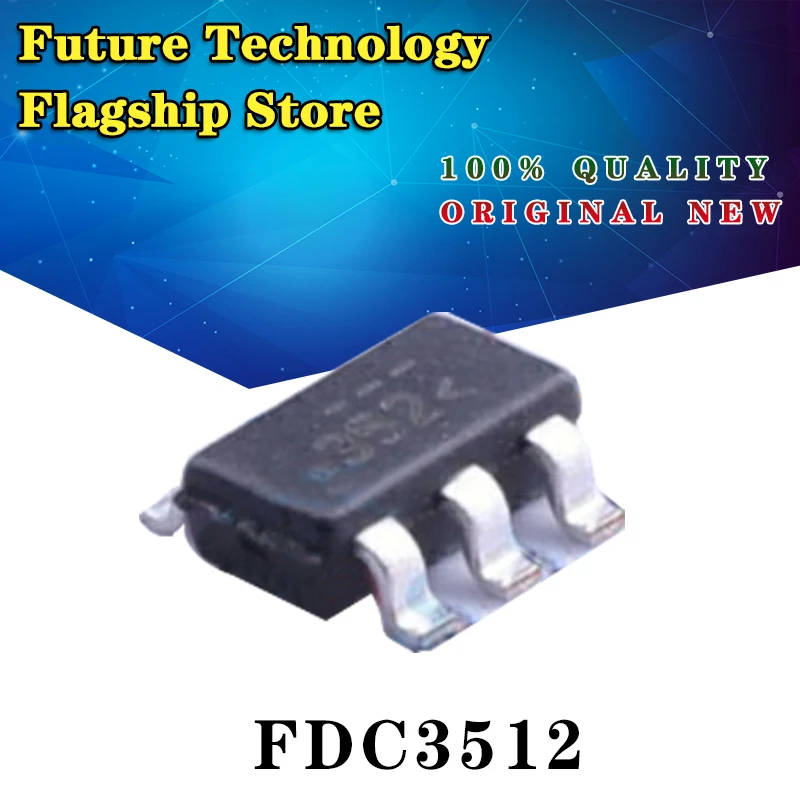 10PCS/LOT FDC3512 3512 ; FDC5612 5612 ; FDC3612 3612 ; FDC365P 365P ; SOT-23-6 N-CH Trans MOSFET 100% New Original Import Stock
10PCS/LOT FDC3512 3512 ; FDC5612 5612 ; FDC3612 3612 ; FDC365P 365P ; SOT-23-6 N-CH Trans MOSFET 100% New Original Import Stock