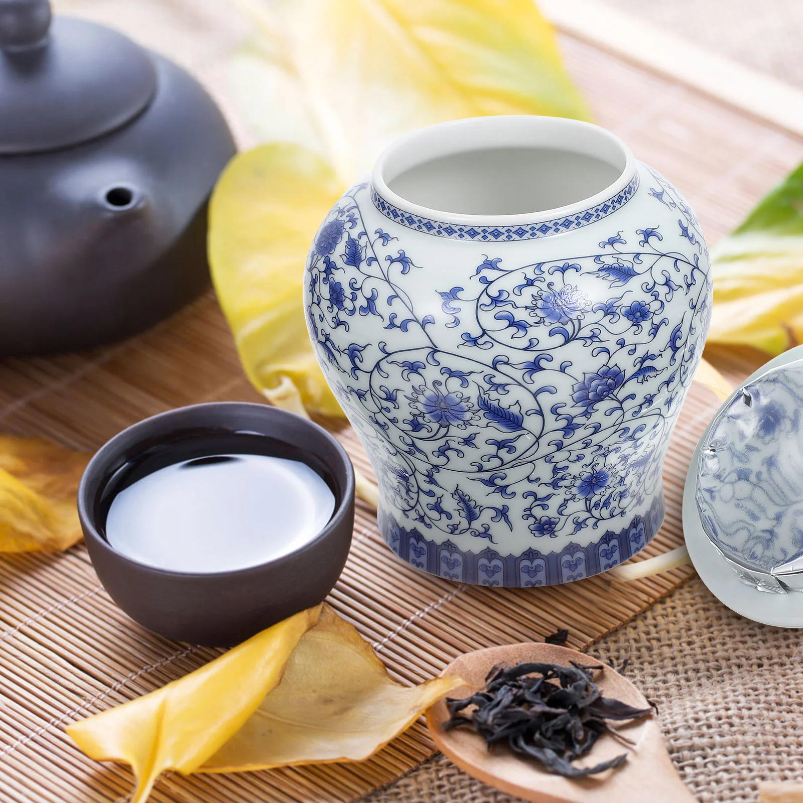 Jar Tea Storage Ceramic Canistercoffee Container Loose Airtight Porcelain Jars Sugar Canisters Candy Chinese Pot Leaf Can Caddy
Jar Tea Storage Ceramic Canistercoffee Container Loose Airtight Porcelain Jars Sugar Canisters Candy Chinese Pot Leaf Can Caddy