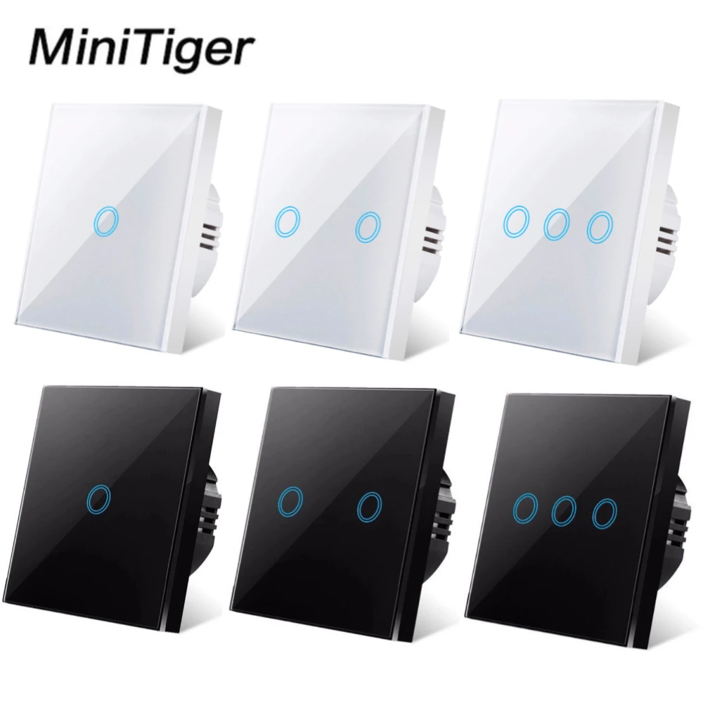 MiniTiger EU Touch Switch LED Crystal Glass Panel Wall Lamp Light Switch 1/2/3 Gang AC100-240V LED Sensor Switches Interruttore
MiniTiger EU Touch Switch LED Crystal Glass Panel Wall Lamp Light Switch 1/2/3 Gang AC100-240V LED Sensor Switches Interruttore