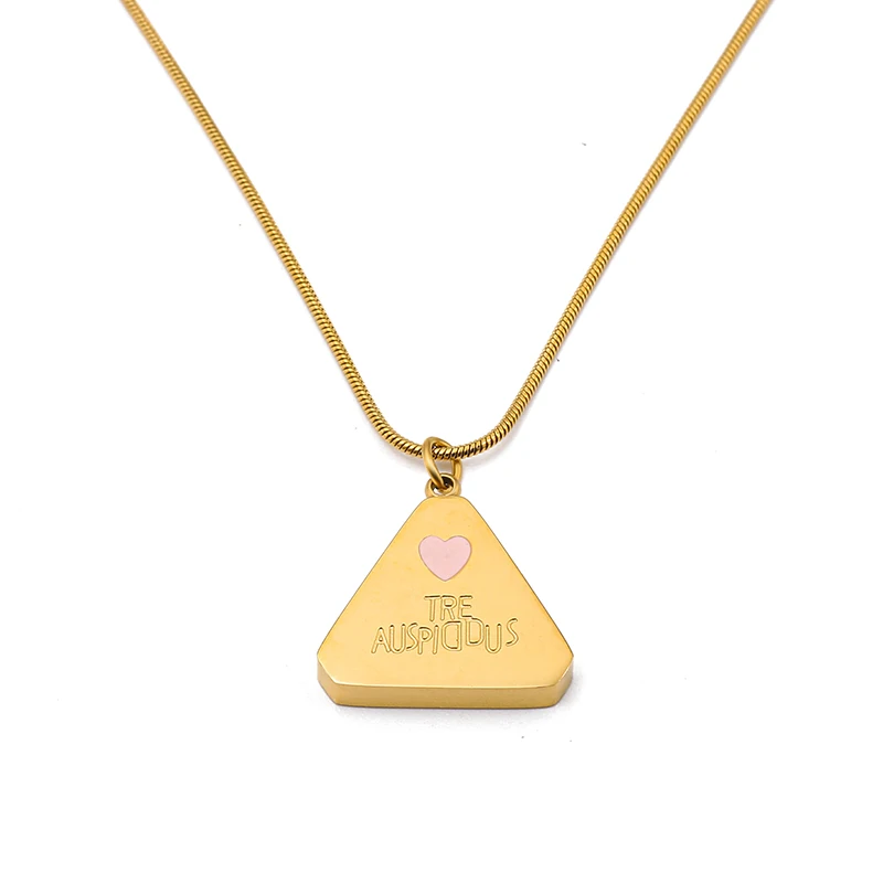Fashion Gold Color Stainless Steel Gothic Geometry Pendant Necklace For Women Men Charm Unisex Choker Clavicle Chain Jewery Gift
Fashion Gold Color Stainless Steel Gothic Geometry Pendant Necklace For Women Men Charm Unisex Choker Clavicle Chain Jewery Gift