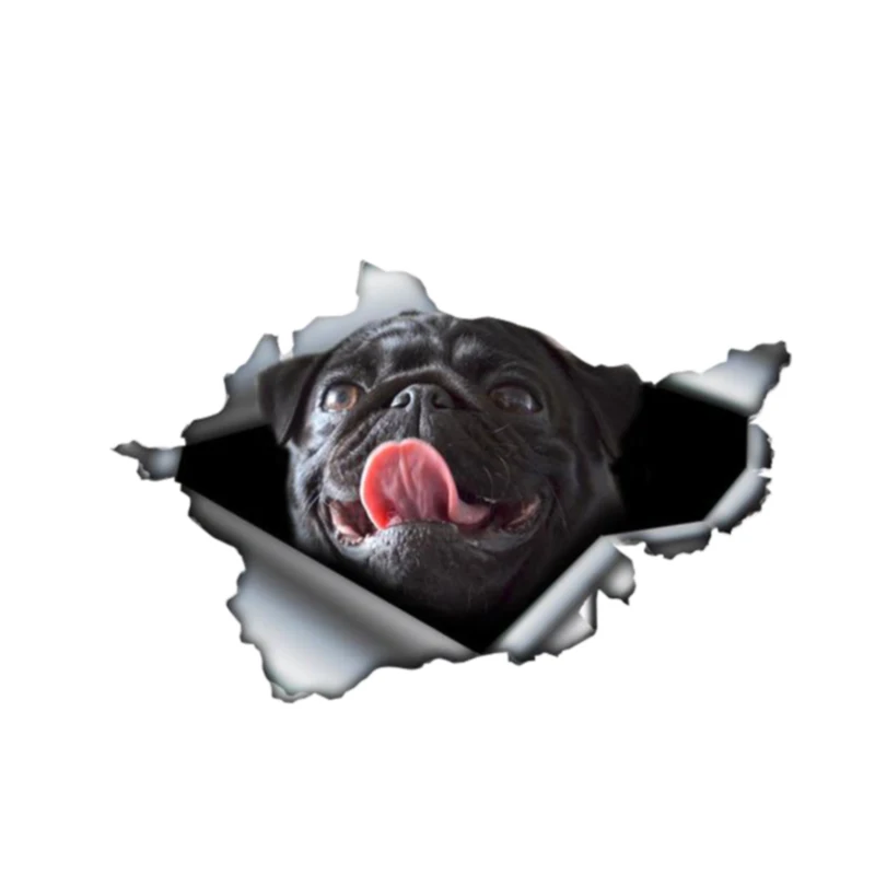 Car Sticker 3D Pet Black Pug Animal Car Window Cover Scratches Auto for Bumper Bodywork wall, toilet, room, Accessories
Car Sticker 3D Pet Black Pug Animal Car Window Cover Scratches Auto for Bumper Bodywork wall, toilet, room, Accessories