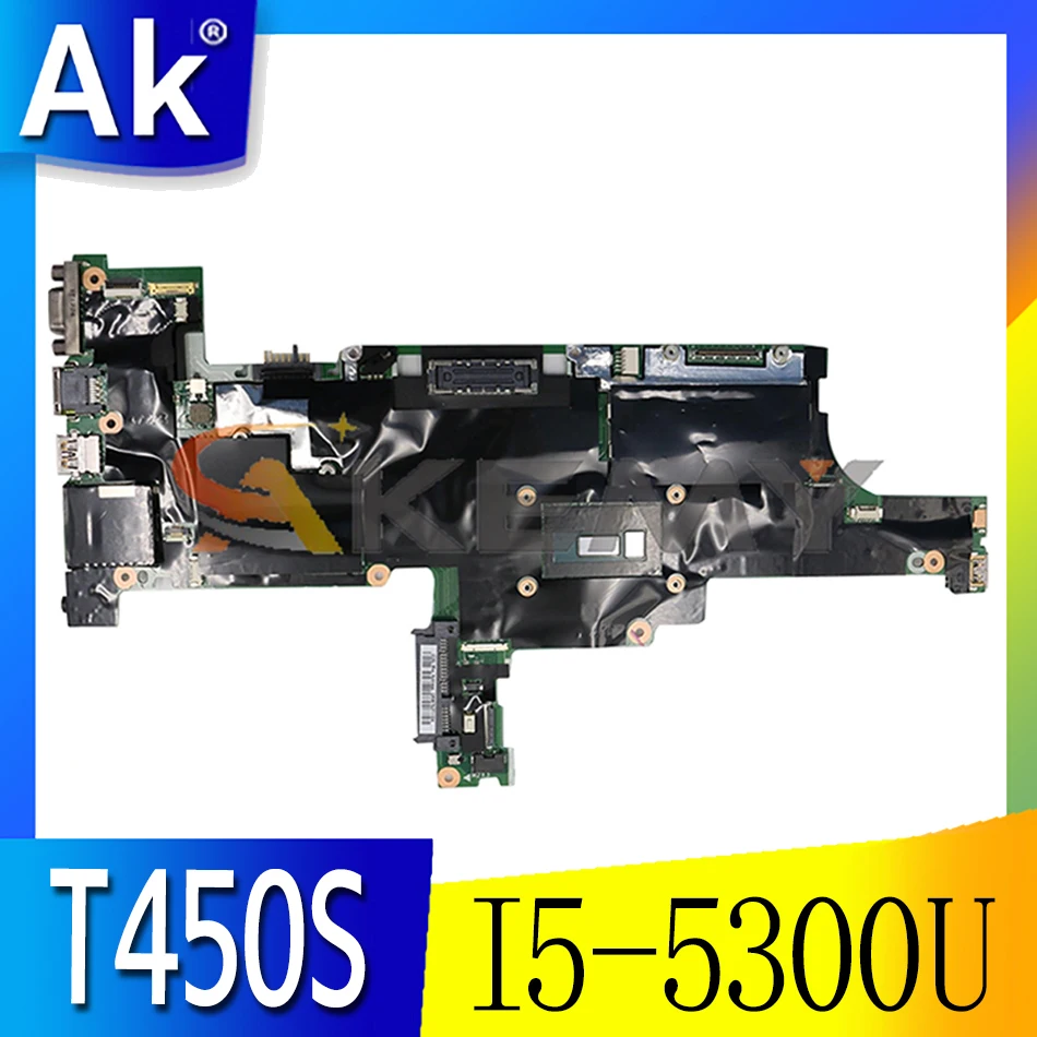 Akemy For Lenovo Thinkpad T450S Laptop Motherboard AIMT1 NM-A301 CPU I5 5300U 4G RAM Test Work FRU 00HT736 00HT737 00HT738
Akemy For Lenovo Thinkpad T450S Laptop Motherboard AIMT1 NM-A301 CPU I5 5300U 4G RAM Test Work FRU 00HT736 00HT737 00HT738