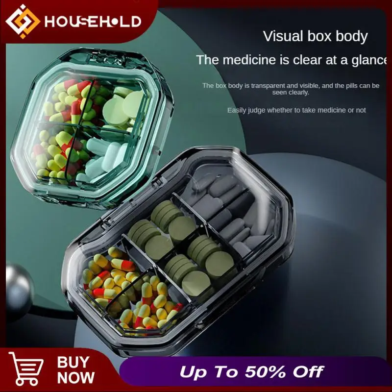 Mini Container Case Multi-functional Four Grid/six Grid Pill Case Portable Moisture-proof Storage Box Storage Organizer Sealed
Mini Container Case Multi-functional Four Grid/six Grid Pill Case Portable Moisture-proof Storage Box Storage Organizer Sealed