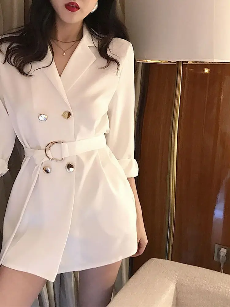 Suit Jacket Women's Autumn New Bandage Waist Suit Jacket Suit Style Mid-length Double-breasted Lapel Loose Top Women's Clothing
Suit Jacket Women's Autumn New Bandage Waist Suit Jacket Suit Style Mid-length Double-breasted Lapel Loose Top Women's Clothing
