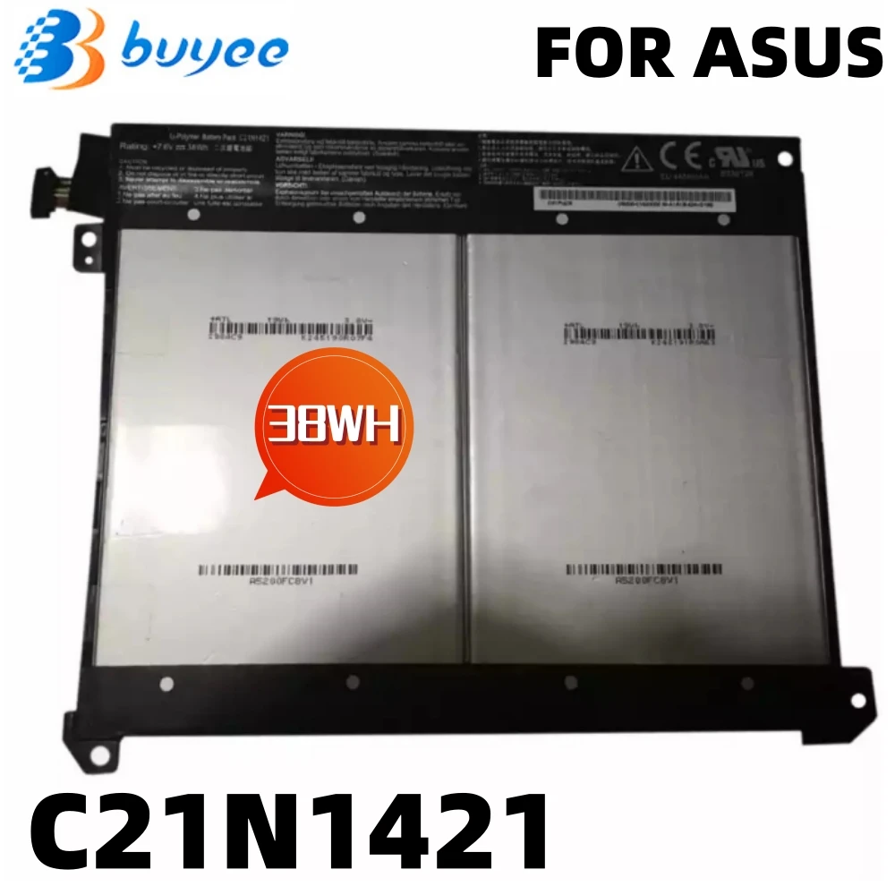 NEW 7.6V 38Wh C21N1421 Laptop Battery For ASUS Transformer Book T300CHI Tablet C21N1418
NEW 7.6V 38Wh C21N1421 Laptop Battery For ASUS Transformer Book T300CHI Tablet C21N1418