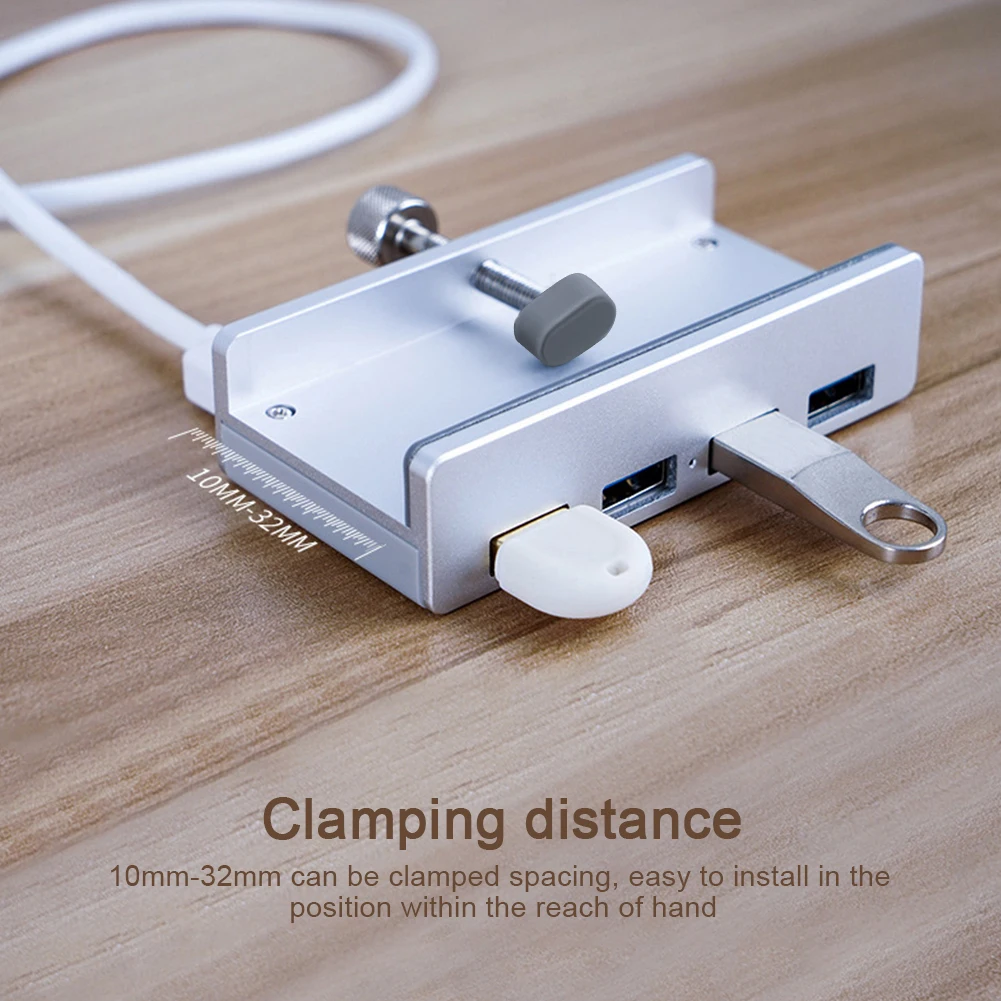 For Laptop PC USB3.0 Hub 4 Ports Universal Aluminium Alloy Expander Data Transmission Splitter With LED Indicator Clip Type
For Laptop PC USB3.0 Hub 4 Ports Universal Aluminium Alloy Expander Data Transmission Splitter With LED Indicator Clip Type