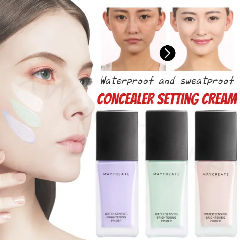 

Face Concealer Makeup Primer Primer Moisturizing Invisible Pores Brighten Skin Color Isolation Cream Makeup Primer Concealer