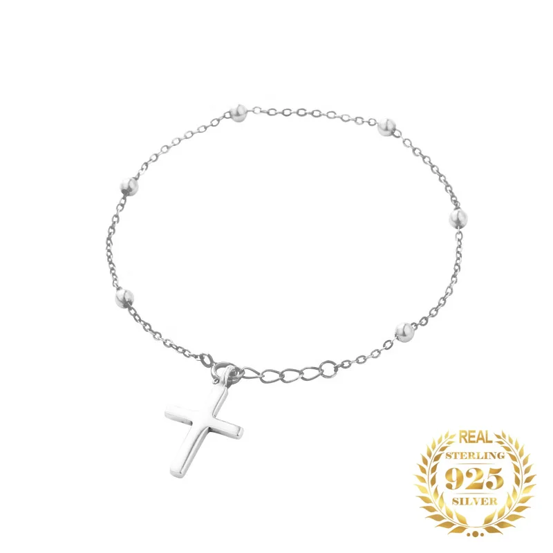 Fashion Jewelry 925 Sterling Silver Bobble Chain Sideway Cross Bracelet For Women Crucifix Bracelet 2023
Fashion Jewelry 925 Sterling Silver Bobble Chain Sideway Cross Bracelet For Women Crucifix Bracelet 2023