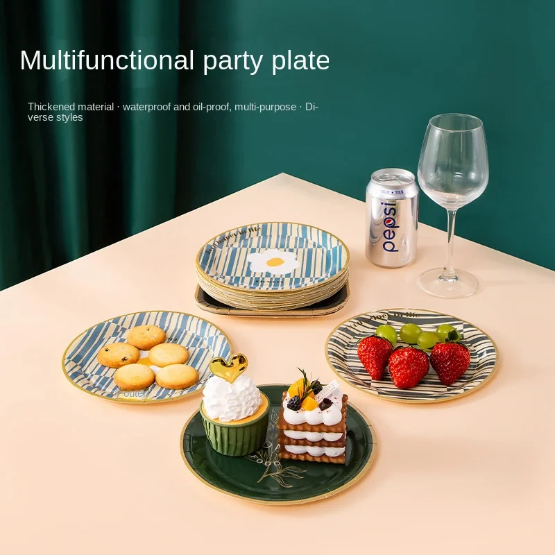 Degradable Party Plate Household Disposable Paper Tray Cake Candy Dim Sum Plate Hotel Restaurant Catering Plate Bone Dish
Degradable Party Plate Household Disposable Paper Tray Cake Candy Dim Sum Plate Hotel Restaurant Catering Plate Bone Dish