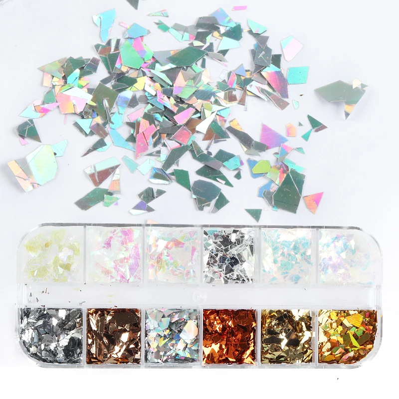 Chameleon Irregular Sequins Nail Art Decoration Accessories Holographic Color Gel Polish Glitter Flakes Professional Nail Charms
Chameleon Irregular Sequins Nail Art Decoration Accessories Holographic Color Gel Polish Glitter Flakes Professional Nail Charms