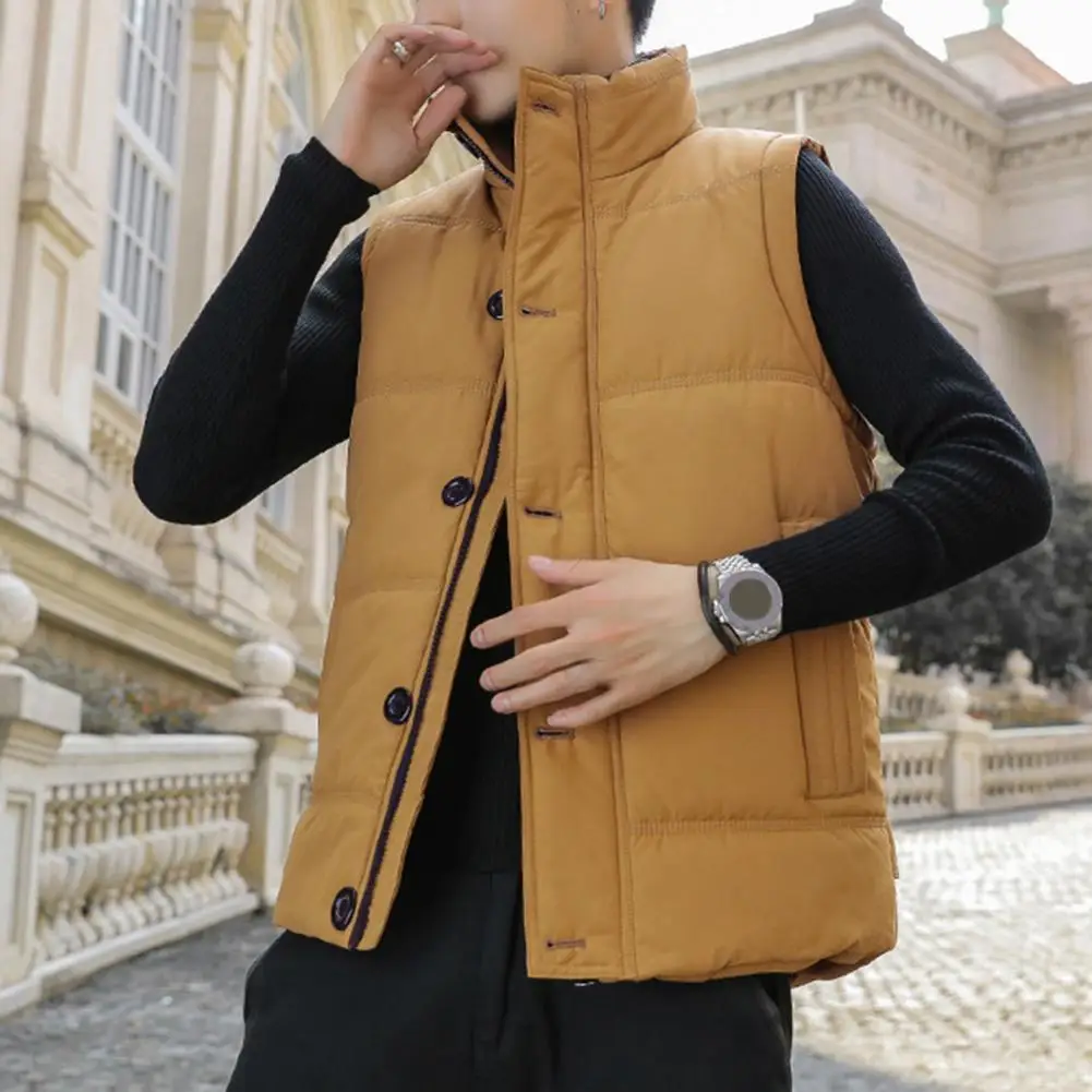 Stylish Men Waistcoat Cotton Padded Teenagers Men Vest ingle Breasted Pockets Vest
Stylish Men Waistcoat Cotton Padded Teenagers Men Vest ingle Breasted Pockets Vest