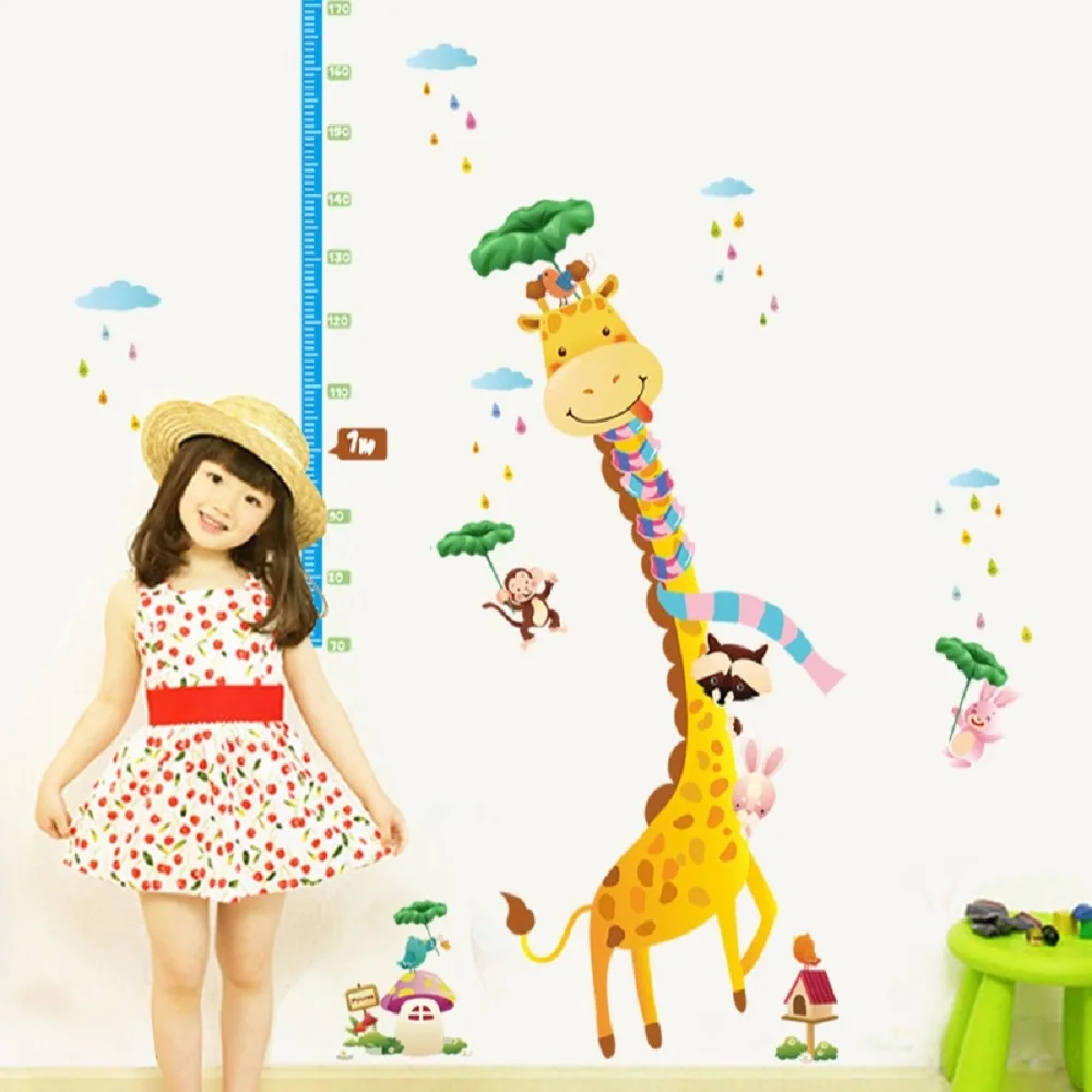 Cute Giraffe Height Chart Wall Sticker For Kids Rooms Home Decor Cartoon Monkey Height Ruler Decals Wall Art Sticker Poster
Cute Giraffe Height Chart Wall Sticker For Kids Rooms Home Decor Cartoon Monkey Height Ruler Decals Wall Art Sticker Poster
