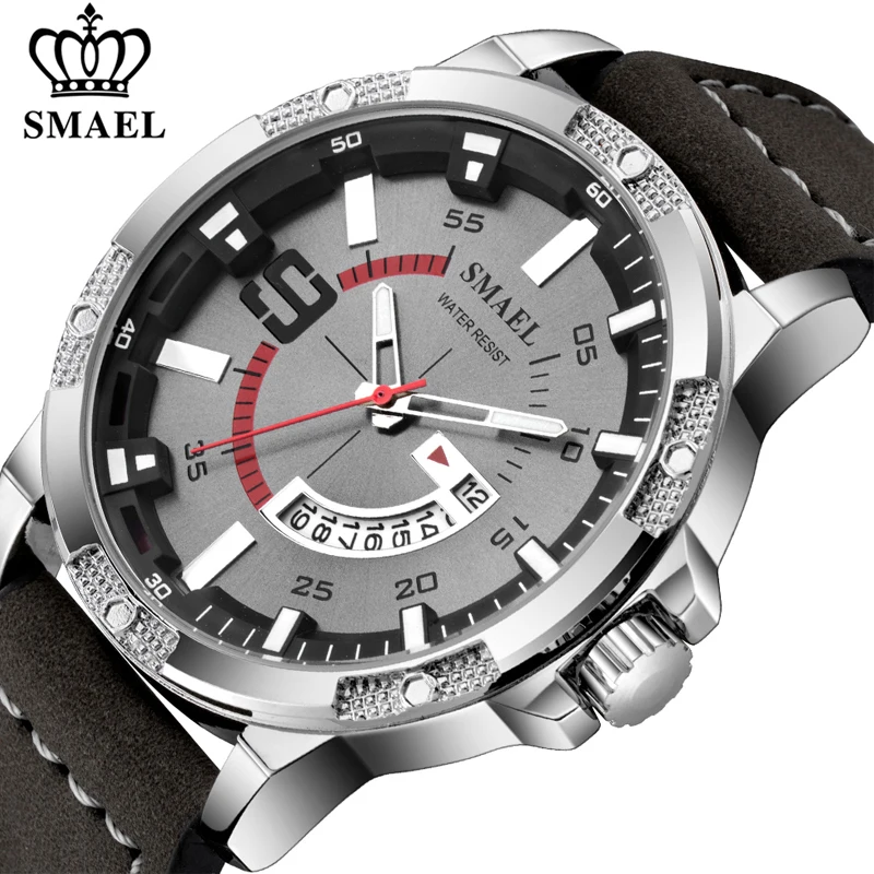 

SMAEL Watches Men Luxury Brand Quartz Watch Fashion Military Date Watch Reloj Hombre Sport Clock Male Hour Relogio Masculino