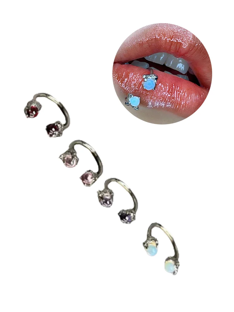 Exquisite Four Claw Lip Ring C Ring Lip Nail Fake Septum Piercing Non-piercing Nail Nose Ring Jewelry Foe Women And Girls Gifts
Exquisite Four Claw Lip Ring C Ring Lip Nail Fake Septum Piercing Non-piercing Nail Nose Ring Jewelry Foe Women And Girls Gifts