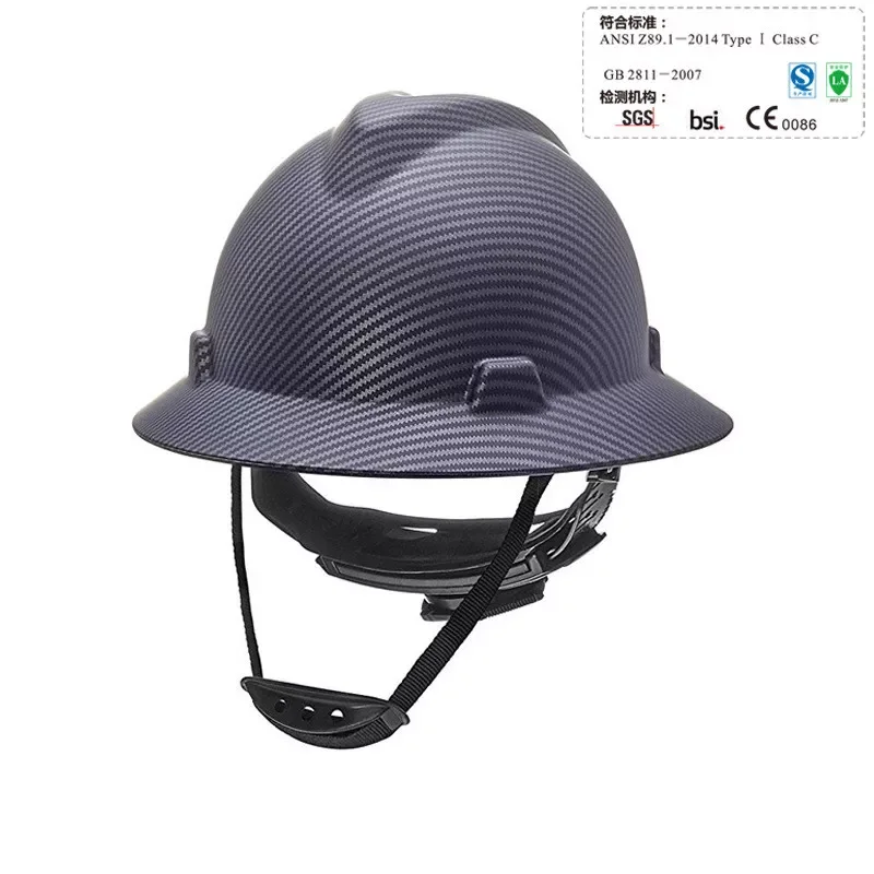 Safety Helmet Carbon fiber design Construction Hard Hat High Quality ABS Protective Equipment Helmets Work Cap
Safety Helmet Carbon fiber design Construction Hard Hat High Quality ABS Protective Equipment Helmets Work Cap
