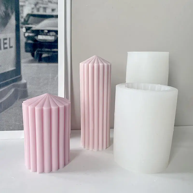 BT0158 New Long pole Homemade Candle Mold Vertical Stripes Cylindrical Silicone Candle Mold
BT0158 New Long pole Homemade Candle Mold Vertical Stripes Cylindrical Silicone Candle Mold