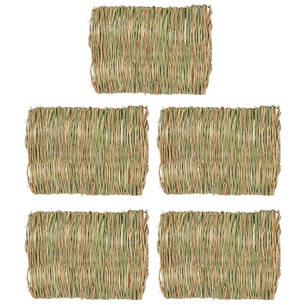 5Pcs Grass Mats for Small Animal Natural Grass Woven Mat Rabbit Chew Bed for Chinchilla Hamster
5Pcs Grass Mats for Small Animal Natural Grass Woven Mat Rabbit Chew Bed for Chinchilla Hamster