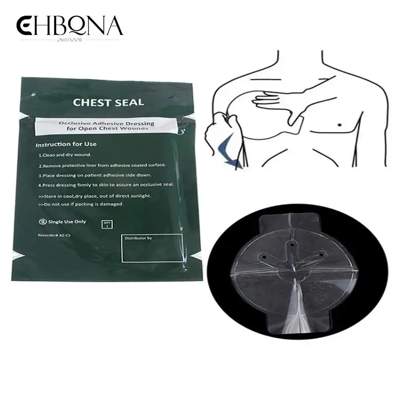 2pcs Safety Survival Emergency Trauma Sticker Safety Survival Chest Seal Medical Chest Seal Vented First Aid Patch Outdoor Tool
2pcs Safety Survival Emergency Trauma Sticker Safety Survival Chest Seal Medical Chest Seal Vented First Aid Patch Outdoor Tool