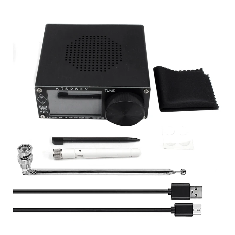 ATS-25X2 FM RDS Full Band Radio Receiver DSP Receiver Aluminum Alloy With Built-In 3.7V/2000MA Li-Battery Back Light
ATS-25X2 FM RDS Full Band Radio Receiver DSP Receiver Aluminum Alloy With Built-In 3.7V/2000MA Li-Battery Back Light