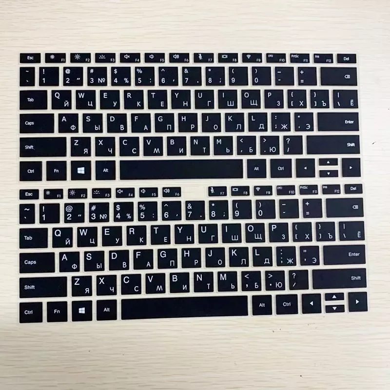 Russian Language Letter Silicone Keyboard Cover Sticker for Huawei Matebook 13 X Pro 13.9 2019 Notebook Guard Protective Film
Russian Language Letter Silicone Keyboard Cover Sticker for Huawei Matebook 13 X Pro 13.9 2019 Notebook Guard Protective Film