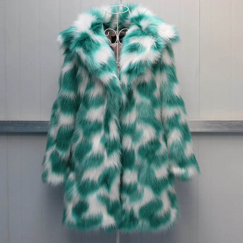 Faux Fox Fur Coat Women Thick Warm Autumn Winter Leisure Long Jacket Windbreaker Fluffy Luxury Bontjas Parkas Green Outerwear
Faux Fox Fur Coat Women Thick Warm Autumn Winter Leisure Long Jacket Windbreaker Fluffy Luxury Bontjas Parkas Green Outerwear
