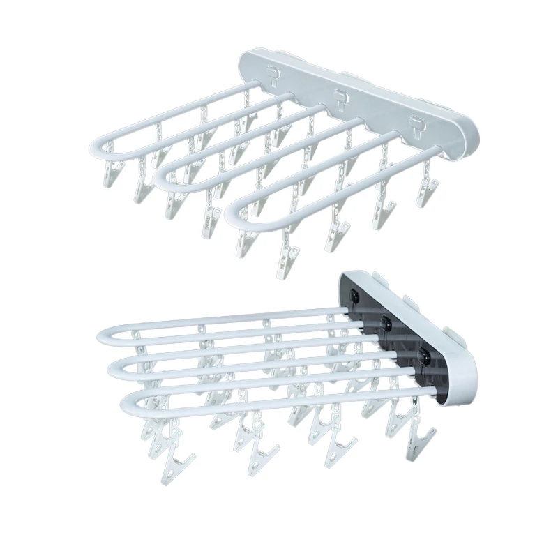24 Clips Folding Clothes Dryer Hanger Children Adults Clothes Dryer Windproof Socks Underwear Plastic Drying Rack
24 Clips Folding Clothes Dryer Hanger Children Adults Clothes Dryer Windproof Socks Underwear Plastic Drying Rack