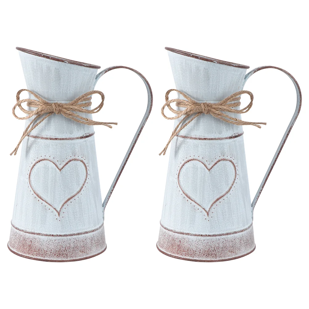 2 Pcs Heart Shaped Flower Arrangement Home Planter Rustic Decor Nepenthes Vase Bucket Iron Garden
2 Pcs Heart Shaped Flower Arrangement Home Planter Rustic Decor Nepenthes Vase Bucket Iron Garden