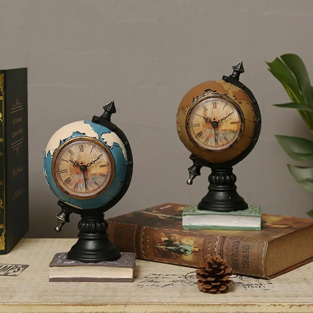 Creative Desk Clock Large Capacity Durable Vintage Globe Shape Decoration Piggy Bank Battery Powered Table Clock for Bedroom
Creative Desk Clock Large Capacity Durable Vintage Globe Shape Decoration Piggy Bank Battery Powered Table Clock for Bedroom