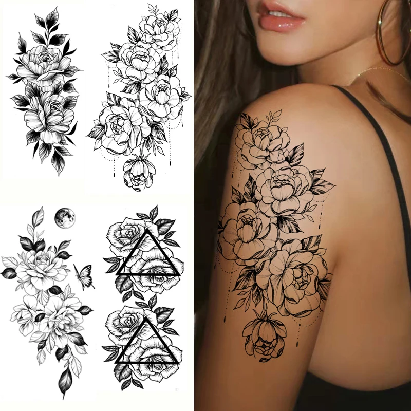Waterproof Temporary Tattoos Fake Tattoo for Women Sexy Rose Butterfly Flowers Body Art Sticker Arm Legs Sleeve Tattoos Girls
Waterproof Temporary Tattoos Fake Tattoo for Women Sexy Rose Butterfly Flowers Body Art Sticker Arm Legs Sleeve Tattoos Girls