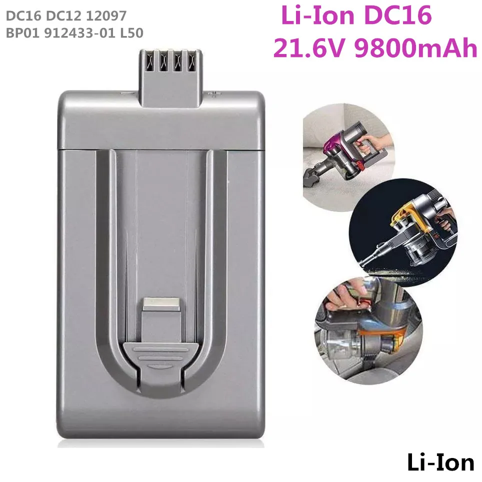 100% high quality 9800mAh 21.6 V Li-Ion DC16 Vacuum Cleaner Replacement Battery for Ds DC16 DC12 12097 BP01 912433-01 L50
100% high quality 9800mAh 21.6 V Li-Ion DC16 Vacuum Cleaner Replacement Battery for Ds DC16 DC12 12097 BP01 912433-01 L50