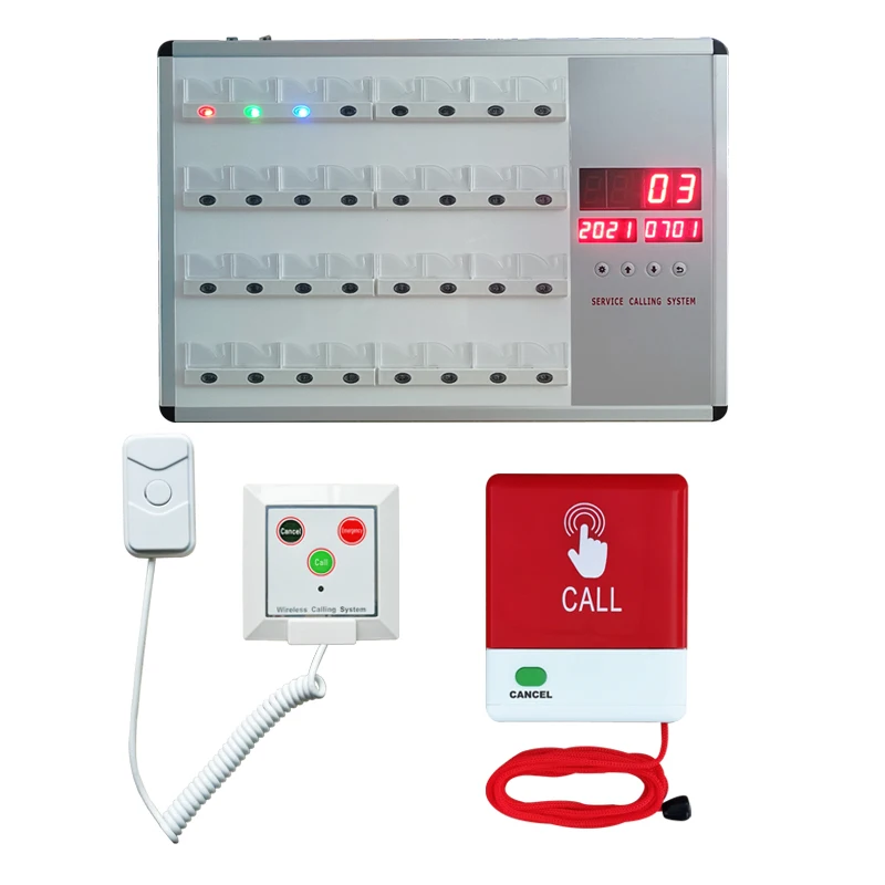 Electric Hospital Wireless Nurse Emergency Call Button Help Service System (1 Display 32 Buzzer)
Electric Hospital Wireless Nurse Emergency Call Button Help Service System (1 Display 32 Buzzer)
