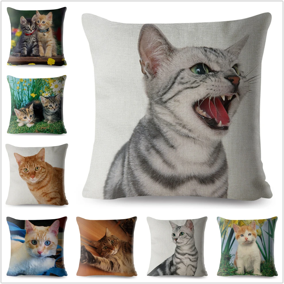 Cute Pet Cat Decorative Soft Polyester Cushion Cover Floral Pillow Case For Car Sofa Pillowcase Home Two Side 3D Printing 45x45
Cute Pet Cat Decorative Soft Polyester Cushion Cover Floral Pillow Case For Car Sofa Pillowcase Home Two Side 3D Printing 45x45