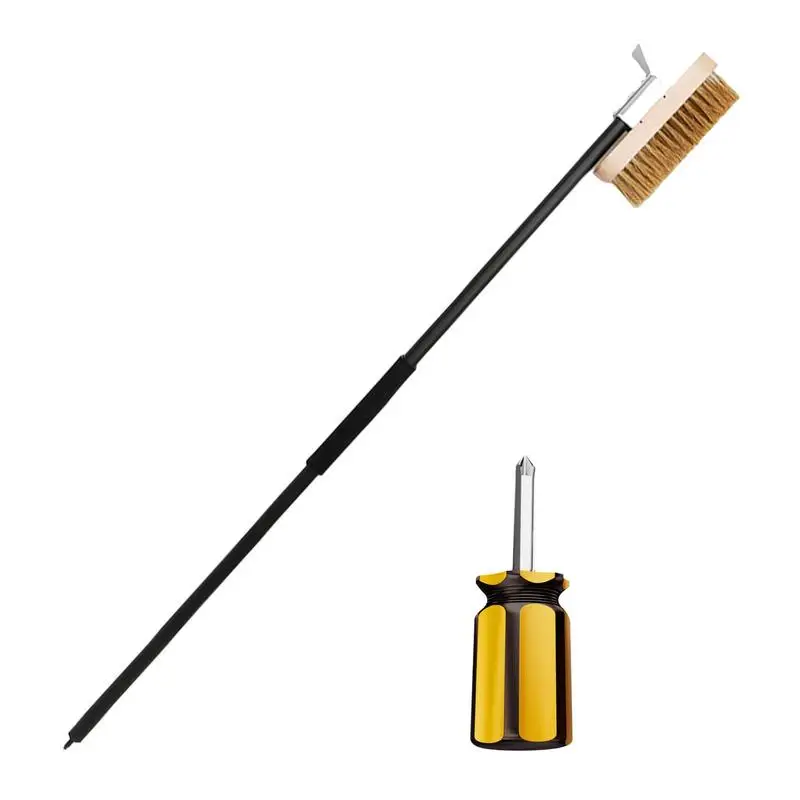 Pizza Oven Brush with Scraper Barbecue Grill Cleaning Tool with Non scratch Heat Proof Brass Bristles for Pizza Oven Accessorie
Pizza Oven Brush with Scraper Barbecue Grill Cleaning Tool with Non scratch Heat Proof Brass Bristles for Pizza Oven Accessorie