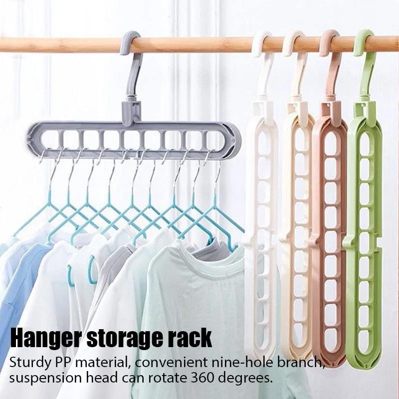 9-Hole Hanger Multi-Functional Wardrobe Storage Rack Magic Hanger Nine-Hole Balcony Drying Rack Storage Artifact Foldable
9-Hole Hanger Multi-Functional Wardrobe Storage Rack Magic Hanger Nine-Hole Balcony Drying Rack Storage Artifact Foldable